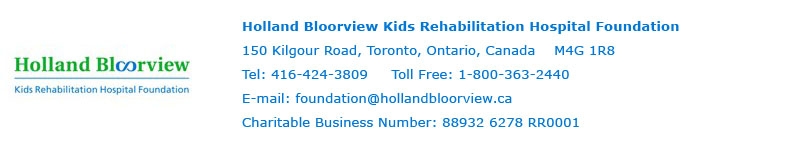 Holland Bloorview Foundation Contact Information