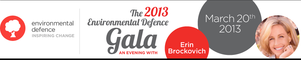 Environmental Defence Gala: An Evening with Erin Brockovich