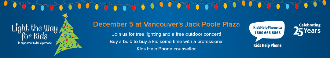 Light the Way for Kids in support of Kids Help Phone