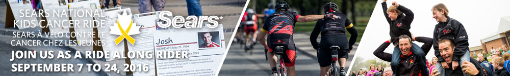Join the Sears National Kids Cancer Ride as a Ride Along Rider