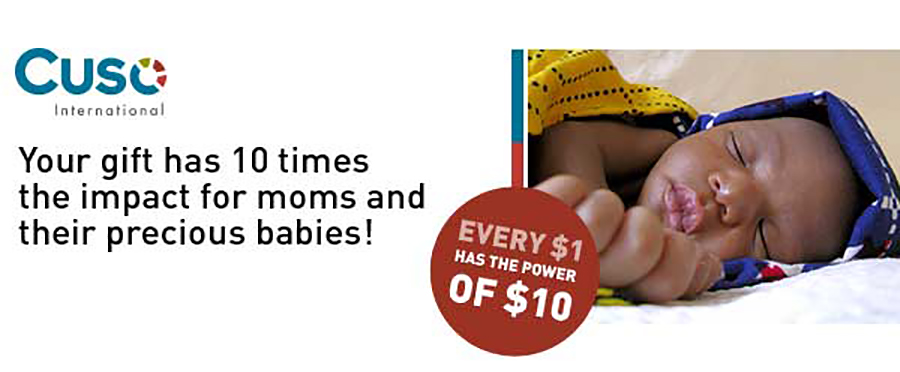 Your gift has 10 times the impact for moms and their precious babies!